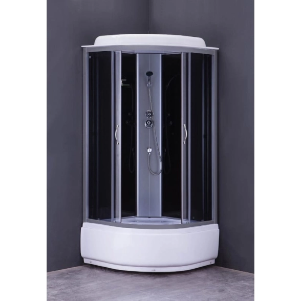 Кабина душ. LORANTO CS-6690-25 G 90x90x215 ст.тон поддон 25 см