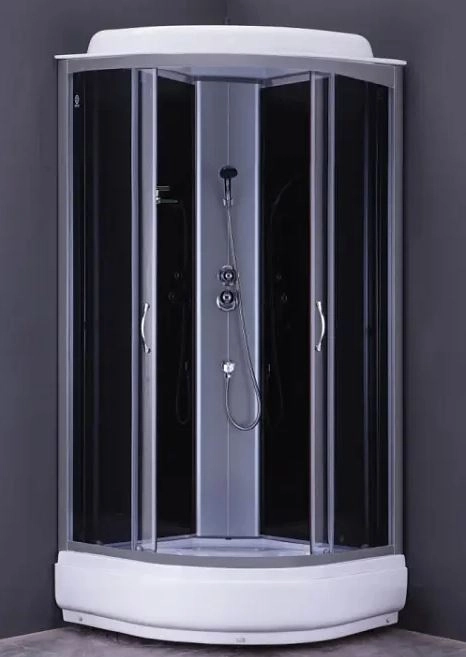 Кабина душевая LORANTO CS-6690-25 G 90x90x215 стекло тонированное поддон z