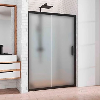 Душевая дверь KUBELE 120x200 DE019D2 черный матовый