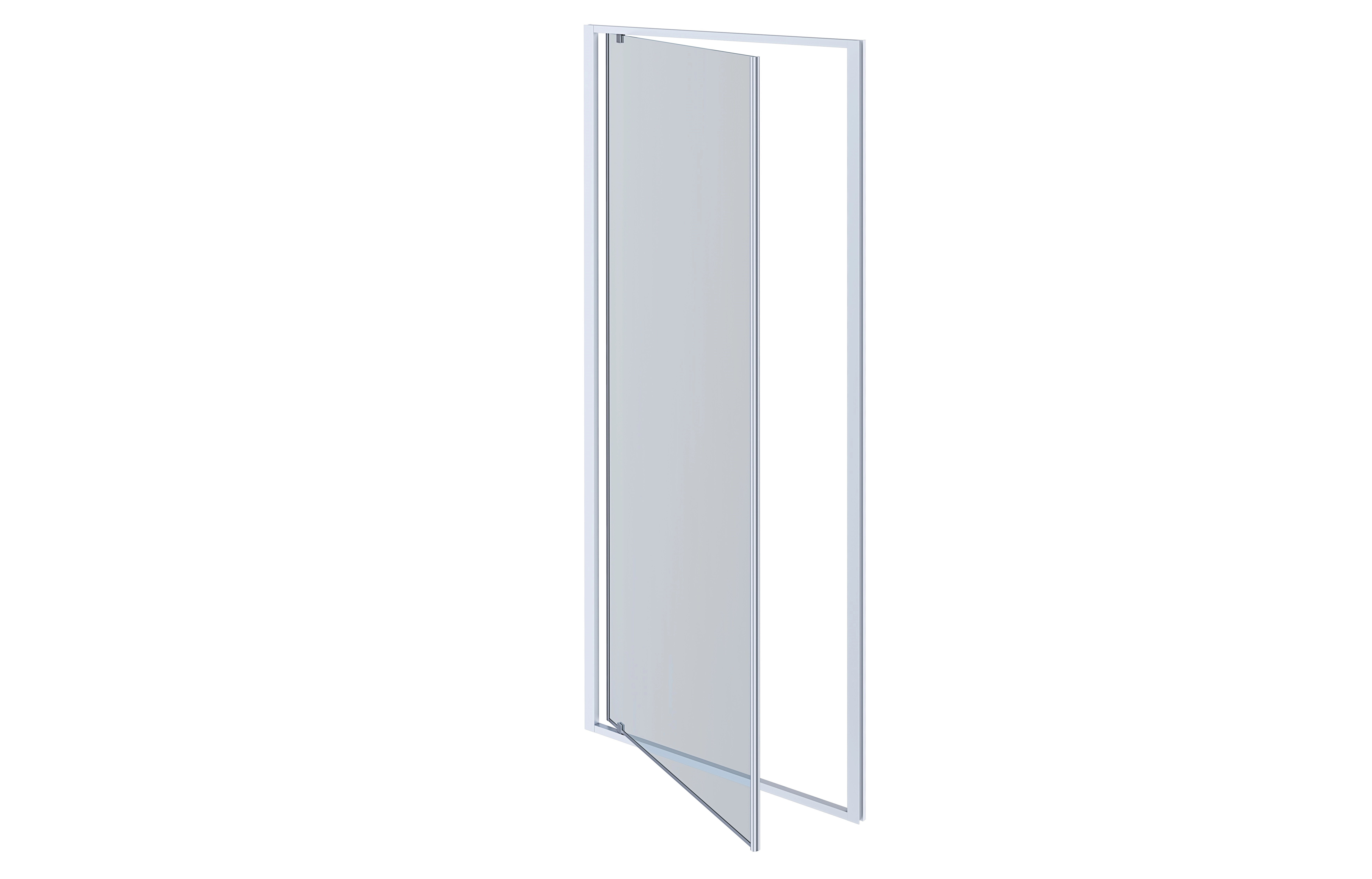 Душевая дверь Aquatek 100x200 AQ ARI PI 10020CH хром, стекло прозрачное-image-1