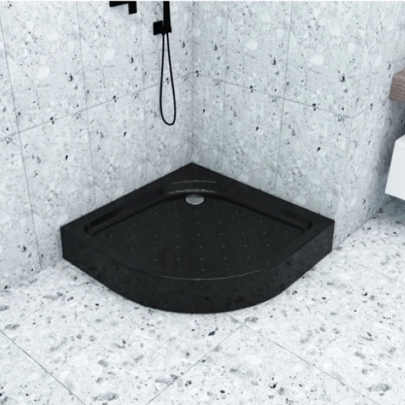 Поддон акрил Classic N 90x90 выс.16см каркас экран черный-image-3