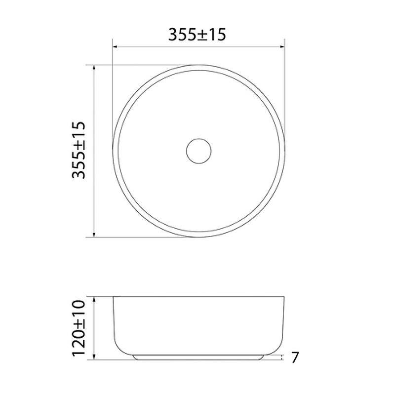 Раковина IDDIS Ray RAYWM03i27 355x355 белый-image-4