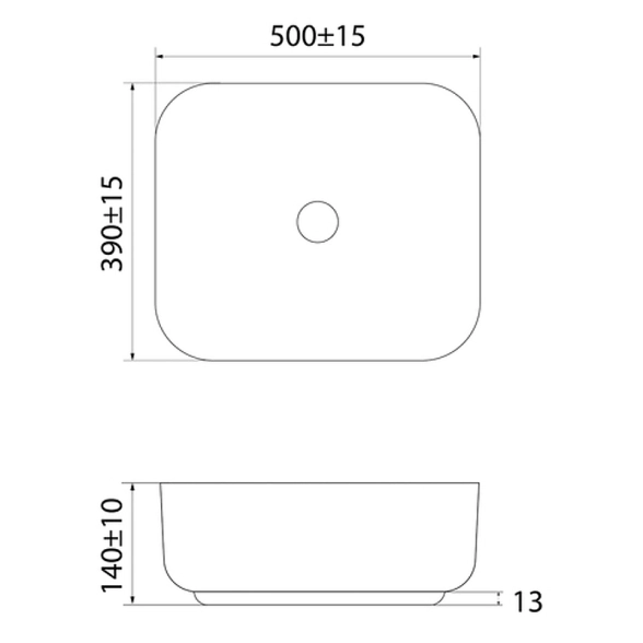 Раковина IDDIS Bridge BRIWM05i27 500x390x140 белый-image-4