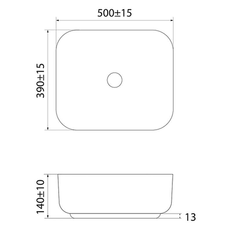 Раковина IDDIS Bridge BRIWM05i27 500x390x140 белый-image-4