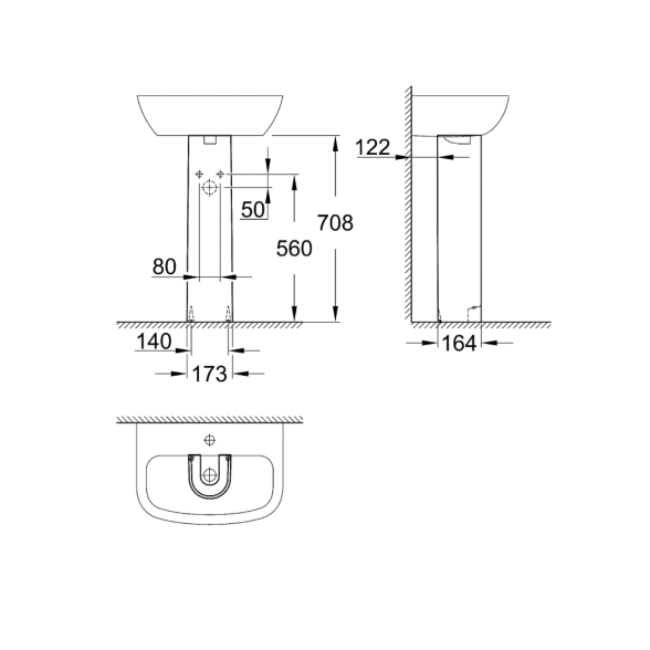 Пьедестал Grohe Bau Ceramic 39425000-image-1