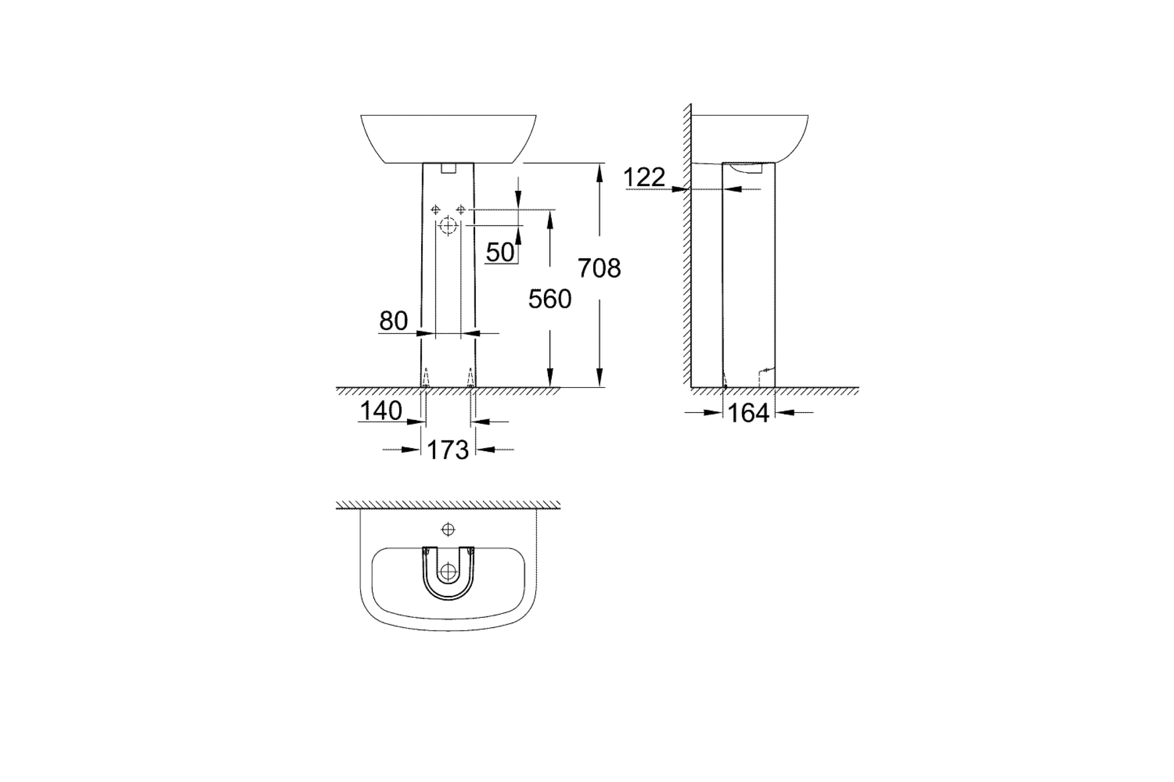 Пьедестал Grohe Bau Ceramic 39425000-image-1