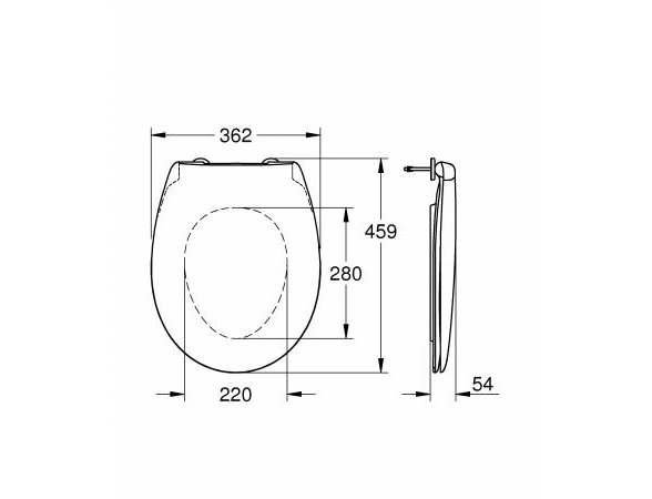 Сиденье д/унитаза Гроэ (Grohe) Бау Керамик 39493000-image-2
