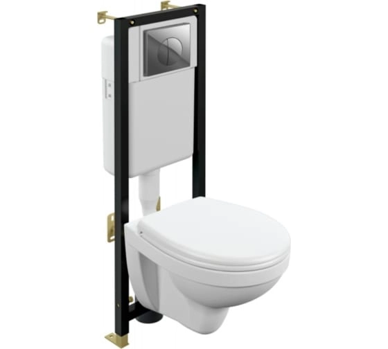 Сет: Инст.LEMARK PENEDA + кнопка ХРОМ + унитаз FLOREX 100801419