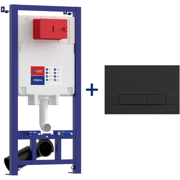 Система инсталляции Lemark Peneda + кнопка BIT черная матовая 9880213