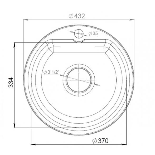 Мойка Granfest Smart SM435 D435 белый +сиф Ани Грот-image-1