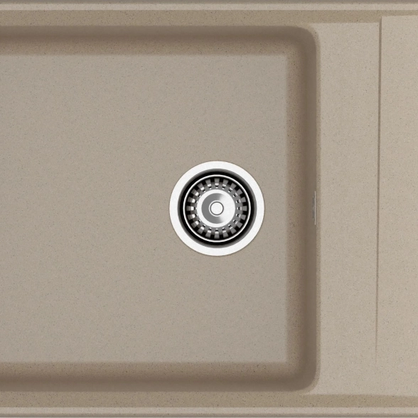 Мойка GRANFEST GF-LV-660L чаша+крыло 660*500 песоч.(302)