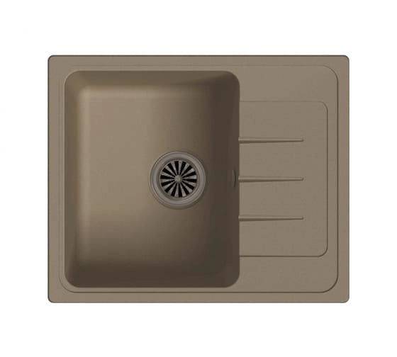 Мойка EWIGSTEIN Elegant 45F 580x480 чаша+крыло темно-бежевая