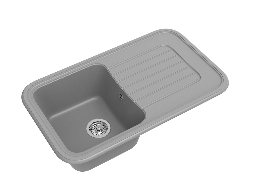 Мойка EWIGSTEIN Antik 60F 860x510мм серый металлик-image-1
