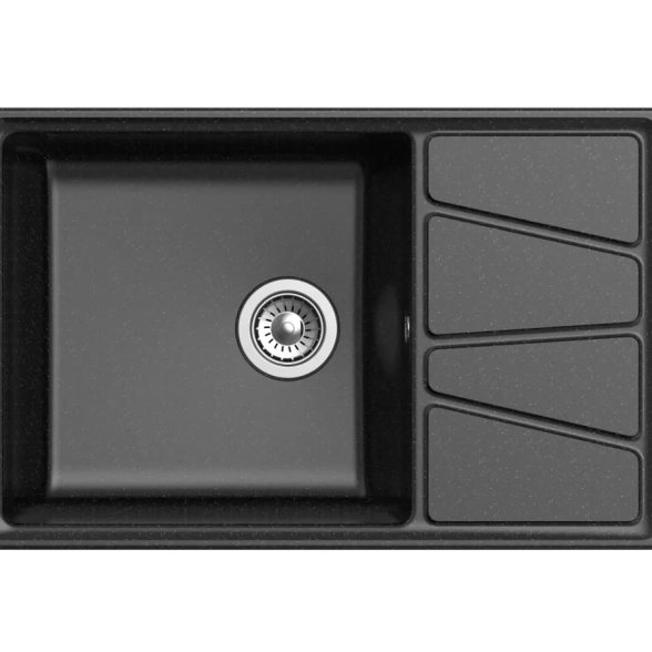 Мойка GRANFEST GF-V-780L 780*500мм чаша+крыло черный 308-image-1