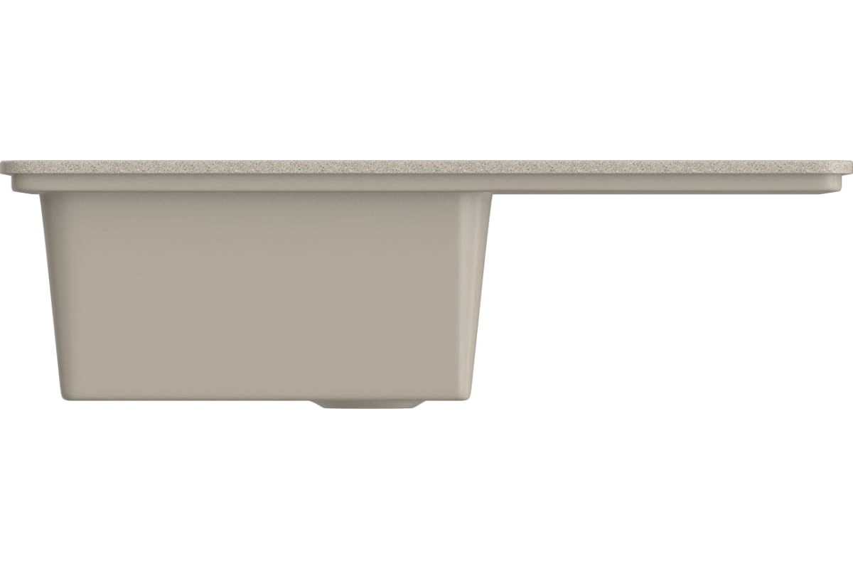 Мойка ML-GMS07 (302) с/кр песочный 750х495х190мм-image-1