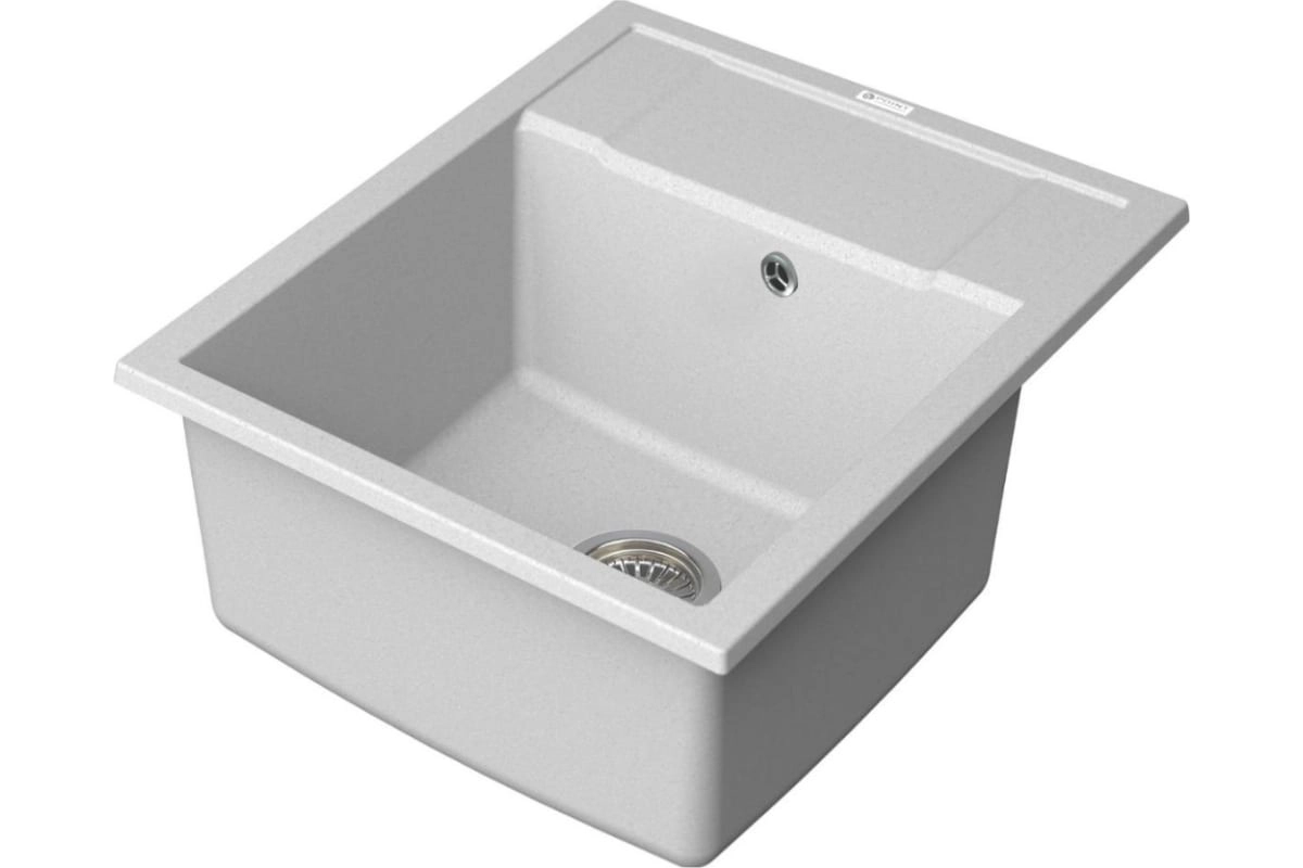 Мойка гранит Point Римо 60 белая 60x50 PN3010W-image-1
