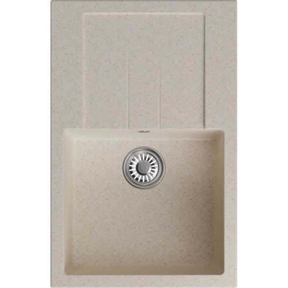 Мойка ML-GM31 с крылом бежевая (328) 770х500х190мм-image-1