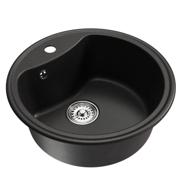 Мойка ML-GM09 d510мм круг. ультрачерная 344 NEW