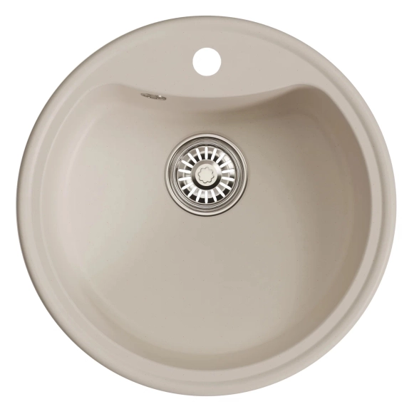 Мойка Mixline ML-GM09 круглая белая (331) 510мм-image-1