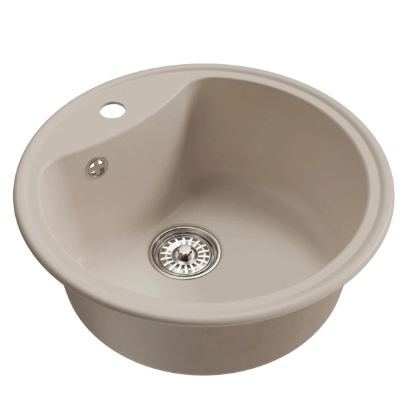 Мойка Mixline ML-GM09 круглая белая (331) 510мм