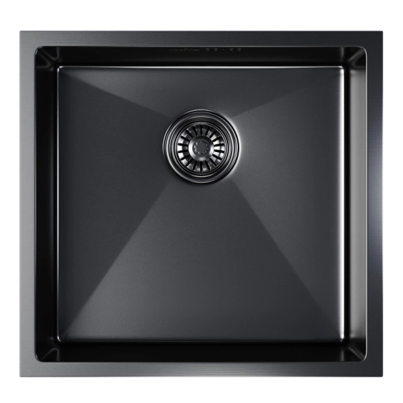 Мойка подст.монт. Mixline Pro 45x42 вып 3 1/2 +сиф черн.гр-image-1