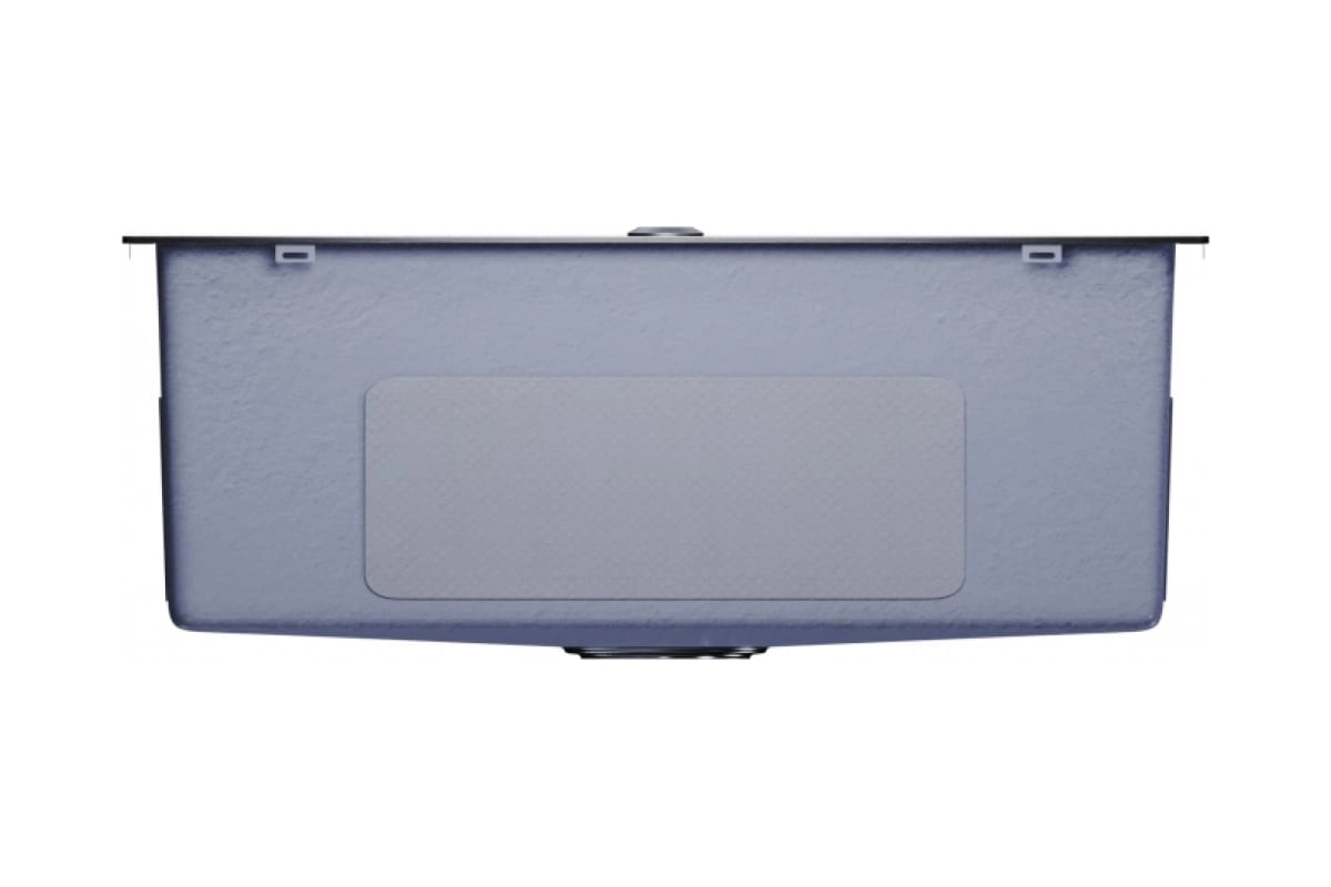 Мойка нерж. Mixline Pro наст. 65х45 вып3 1/2 черн.граф.+сиф-image-2