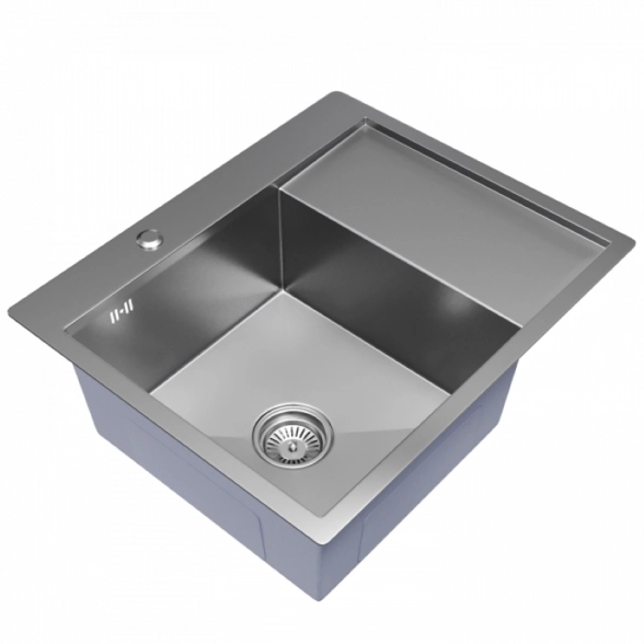 Мойка нерж. Mixline Pro наст. 60х50 лев 1/2 сатин сифон