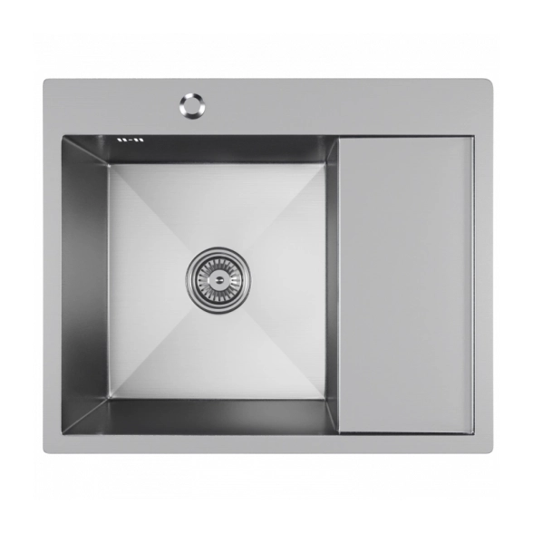 Мойка нерж. Mixline Pro наст. 60х50 лев 1/2 сатин сифон