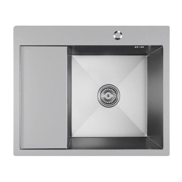 Мойка нерж. Mixline Pro наст. 60х50 прав 1/2 сатин сифон