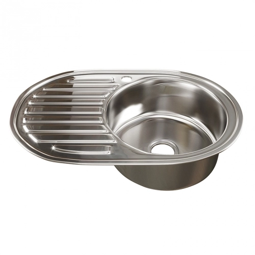 Мойка Mixline 50х77 прав вып 3 1/2 528189 c сифоном 16см