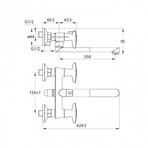 Смеситель д/в IDDIS Copter COPSBL2i10WA-image-2