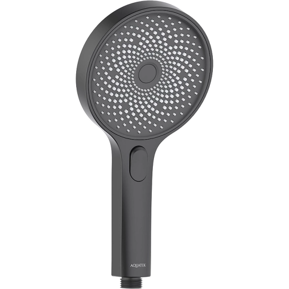 Лейка для душа Aquatek Оберон AQ2007MB матовый черный Select 130 3jet