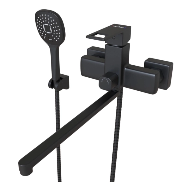 Смеситель Д/В Mixline Solo Black ML34-02 черный