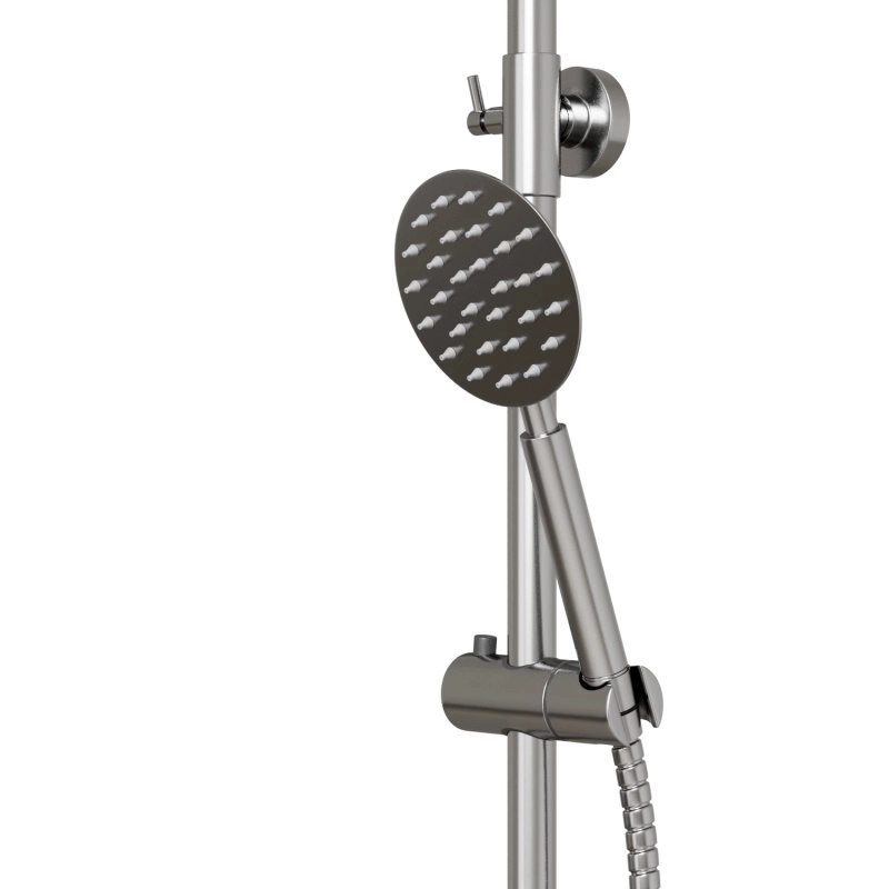 Душевая система Milxline Stainless MLSS32-06 35k из нержавеющей стали+лейка 3 позиции-image-3