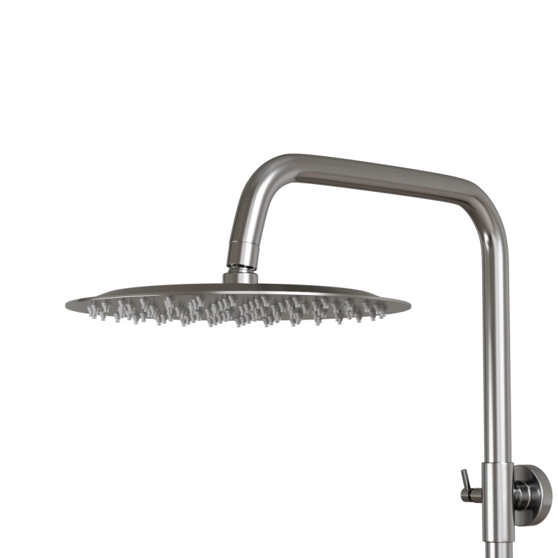 Душевая система Milxline Stainless MLSS32-06 35k из нержавеющей стали+лейка 3 позиции-image-4