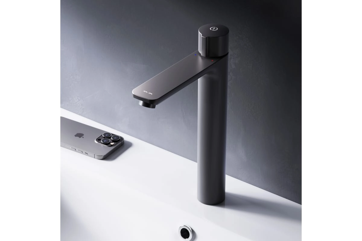 Смеситель для мойки Am.Pm X-Joy F85A92522 высокий излив черный-image-1