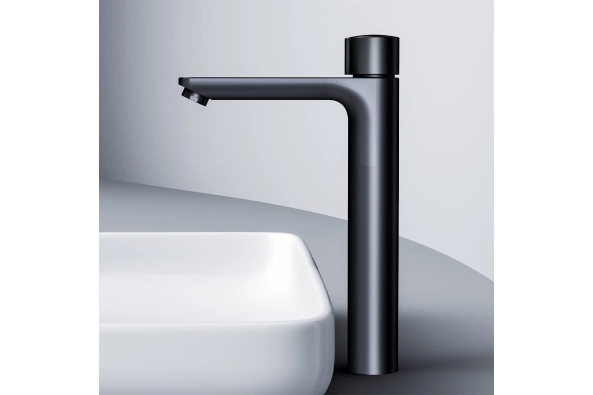 Смеситель для мойки Am.Pm X-Joy F85A92522 высокий излив черный-image-4