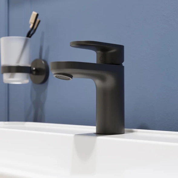 Смеситель для умывальника Hansgrohe Vernis Blend 71551670 черный матовый-image-2