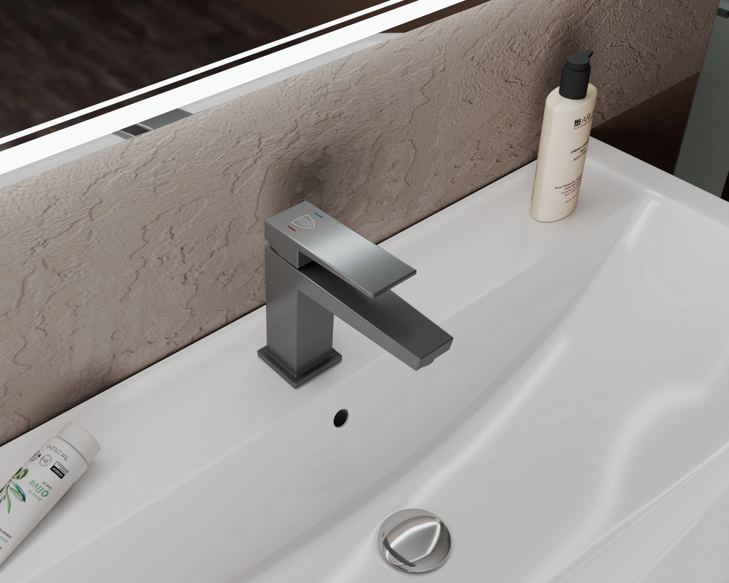 Смеситель д/у RUSH Thira TR3635-12Grey графит-image-2
