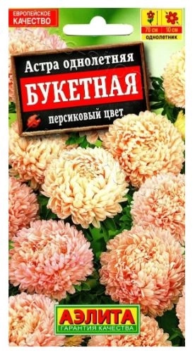 Астра Букетная персиковый цвет Аэлита Ц