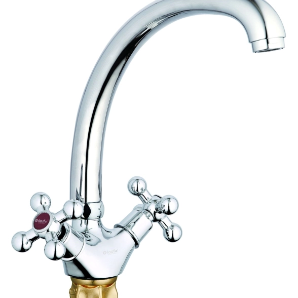 Смеситель в/м Glauf QTZ4-B856/KLB-856 крест 512275