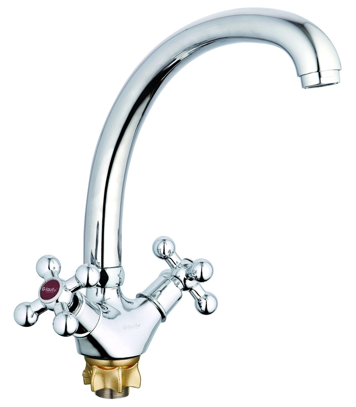 Смеситель в/м Glauf QTZ4-B856/KLB-856 крест 512275