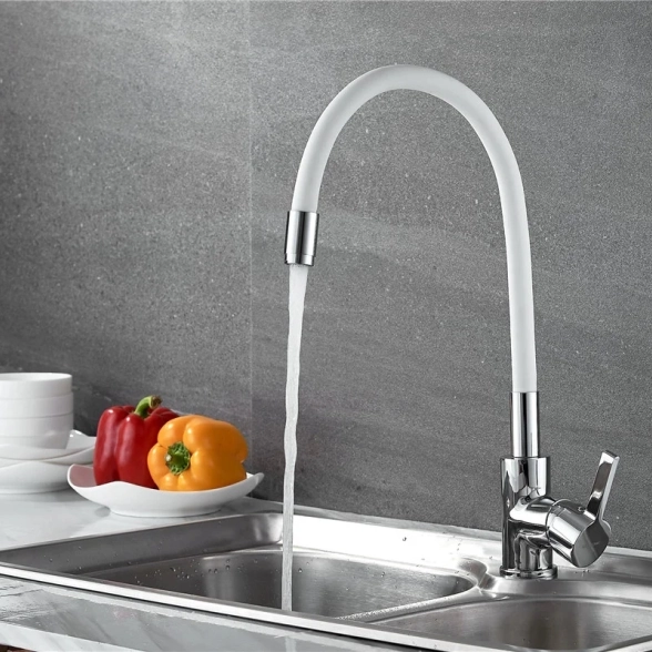 Смеситель в/м Ledeme 4898-3L 35k сил/изл. белый+хром-image-2