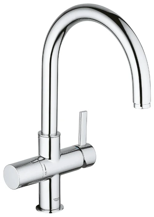 Смеситель в/м Гроэ (Grohe) БЛЮ с функцией фильтрации, без фильтра в комплекте, хром (33251000)