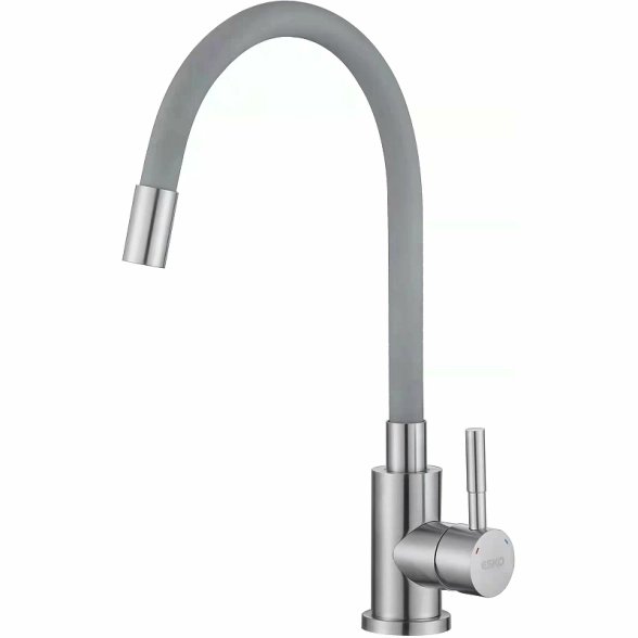 Смеситель в/м ESKO SNAKE K44G гиб.изл. серый