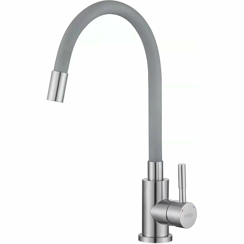 Смеситель в/м ESKO SNAKE K44G гиб.изл. серый