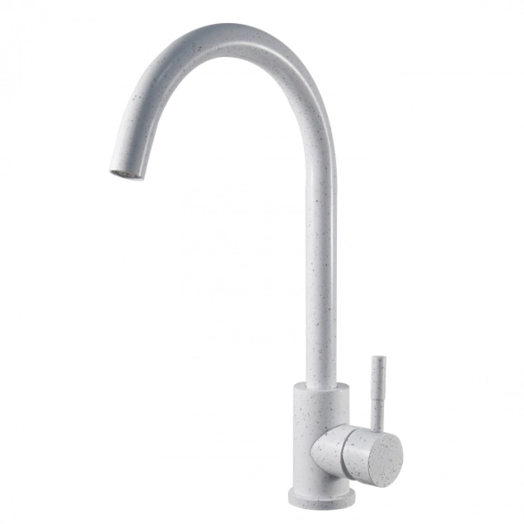 Смеситель в/м ESKO Кухня/Kitchen K45W/K45White белый/гранитн.крошка