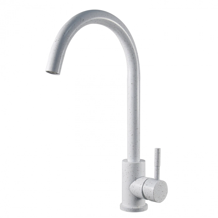 Смеситель в/м ESKO Кухня/Kitchen K45W/K45White белый/гранитн.крошка