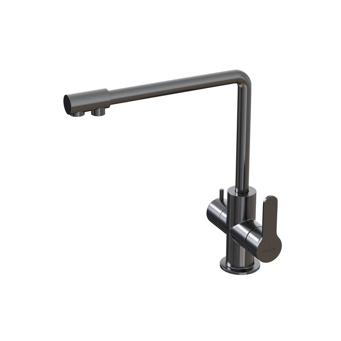 Смеситель д/м Mixline MLSS-03201 35k подкл к фильт серый