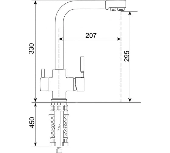 Смеситель для мойки Mixline ML-GS10 (331)-image-1